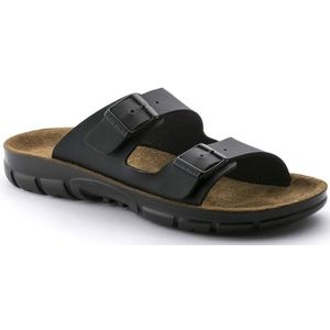 Birkenstock Classic Bilbao Birko-Flor Sandalen voor volwassenen, uniseks, zwart, 40 EU