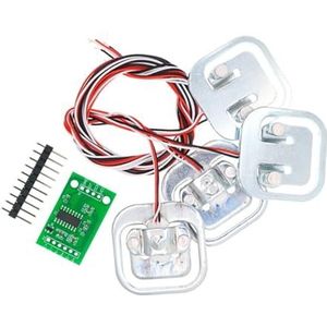 Menselijke weegschaal Weegcel + HX711 AD Module Gewichtssensoren Elektronische weegschaal Weegdruk DIY Kit Betrouwbare gegevens(1 set)