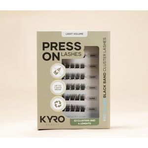 KYRO Beauty - DIY Pre-Glued Eyelash Extensions - Do-It-Yourself Lash Extensions - Cluster Lashes - Lasts 5–7 Days - Apply in 3 Minutes - Easy to Remove - 33 Clusters - Light Volume