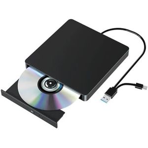 Externe CD DVD -/+RW optische drive USB 3.0 Type C draagbare DVD-speler/brander for PC Laptop Computer Windows 11/10/8/7 MacOS