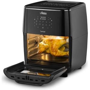 Ufesa Sensei Airfryer, Olivrije hetelucht-friteuse, 12Ltrs, 10 Kookprogramma's, 1700W, Timer, Incl. 6 Accessoirees, BPA-vrij