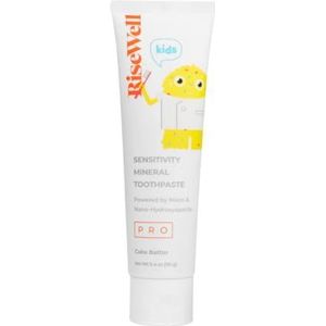 RiseWell Kids PRO Mineral Tandpasta - 100 ml | fluoridevrije kindertandpasta met hydroxyapatiet | versterkt het glazuur en beschermt tegen cariës | zachte, natuurlijke tandverzorging voor kinderen
