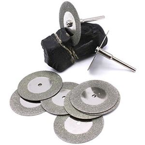 10 stuks mini diamant-doorslijpschijven Ø 50 mm 2 opspandoorn voor Dremel Proxxon Mini slijpmachines