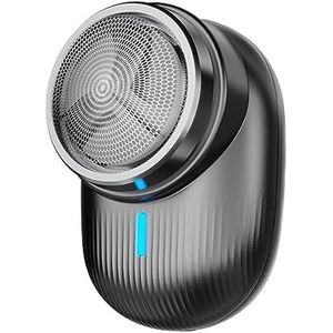 Gezicht Baard Scheerapparaat voor Mannen Zakformaat Wasbaar Oplaadbare Draagbare PijnloosDraadloze Trimmer Draagbare Mini Scheerapparaat Drie Bladeshaving Hoofd Type C Opladen Waterdichte Elektrische