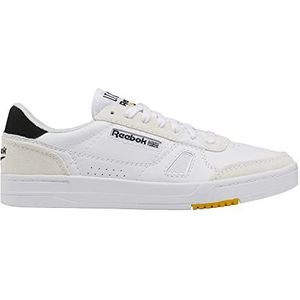 Reebok Uniseks Lt Court sneakers, wit, zwart, geel., 44/45.5 EU