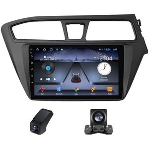 9inch Car Radio Touchscreen geldt voor Hyundai i20 2 GB 2014-2018, Achteruitrijcamera Compatibel met CarPlay/Android Auto/Bluetooth AM FM/RDS Radio GPS-navigatie 4GLTE 5GWIFI(A,NF-1)