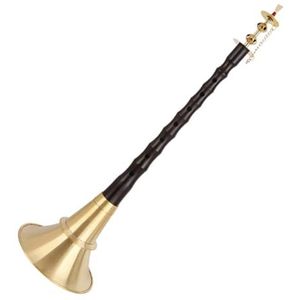 Professionele Suona Ebbenhouten Paal Suona Folk Traditioneel Volwassen Suona Houtblazersinstrument Met Accessoires (Color : 28.2cm)