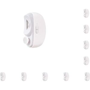 10 Set Elektrische Nail Clip Veilig En Hygiënische Nail Clippers Voor Duurzaam Draagbare Elektrische Nail Clippers Nail Supplies Nail Cutter Wit
