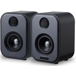 Audio 80W boekenplank actieve luidsprekers studiomonitor 3 inch Bluetooth USB DAC HiFi thuis subwoofer muzieksysteem tv pc(With UK Power)