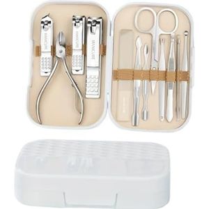 12 stuks kleurrijke roestvrijstalen nagelschaar manicure gereedschap nagelknipper set pedicure verzorging nagelriemtang reiskit nail art to (wit 12 stuks)