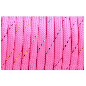 Klimtouw, Campingtouw, 550 Parachute Rope Lanyard Rope Type III 7 Strand 100ft Rock Climbing Camping Survival Gear (Kleur: Rood kleurrijk, Lengte (m): 100 voet) (Color : Pink Colorful, Size : 50feet
