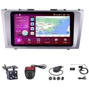 Android Double Din Car Stereo 9 Inch Touchscreen Autoradio Autotoebehoren Multimedia Stuurwielbediening met Navigatie Plug And Play Voor Toyota Camry 6 XV 40 2007-2011 (Size : M100S WIFI 1G+16G)