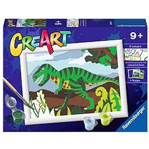 Ravensburger CreArt Roaming Dinosaurussen schilderen op nummer kits voor kinderen en volwassenen vanaf 7 jaar - knutselset voor kinderen