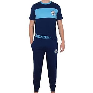 Manchester City FC - Premium pyjama met lange broek voor mannen - Officieel - Cadeau - Medium