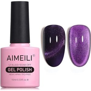 AIMEILI Hema Free Cat Eye Gel Nagellak UV LED Gellack Soak Off Vegan Cruelty-Free Gel Polish 10ml (747)