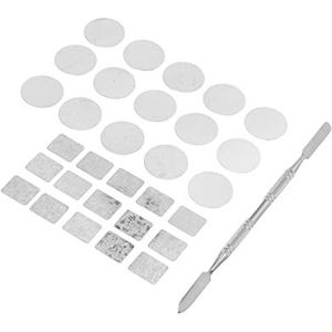 Lege Ronde Make-up Palet, 15 Stuks Ronde Juiste Maat Make-up Palet Sticker Set 15 Stuks Vierkant voor Oogschaduw Palet Set