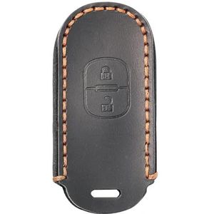 Autosleutel beschermhoes Voor 3 Hatch 6 Voor Atenza Voor Wagon Cx5 Cx9 Cx7 2017 2018 2 Knop Echt Lederen Sleutelhanger Kettinghoes Shell Case Beschermer Houder Sleutel Shell