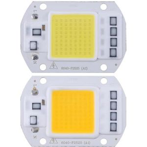 Geïntegreerde LED-chip, 50W AC 110V/220V COB LED-vervangingslamp for kampeerspot, warm/koel wit, 2-6 stuks(Cool White 110v,50W 6pcs)