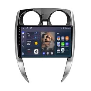 Android 12 Auto Stereo MP5 Player 9'' Screen Autoradio Voor Nissan Note 2 E12 2012-2021 Car-play Android Auto GPS-navigatie Bluetooth RDS FM AM DAB+ Radio Stuurbediening Voice Control(8 Core 4G+64G)