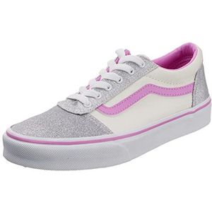 Vans Ward sneakers voor meisjes, iriserend glitterroze wit, 37 EU