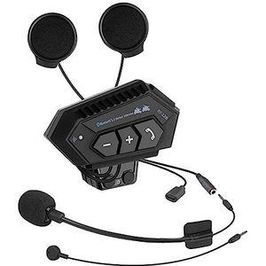 BOROCO - Bluetooth Motorhelm - Handsfree - 2000 mAh - IP67 Waterdicht