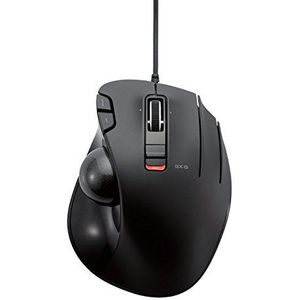 ELECOM - Duimtrackball - Zwart - Optische Sensor - Ergonomisch Ontwerp