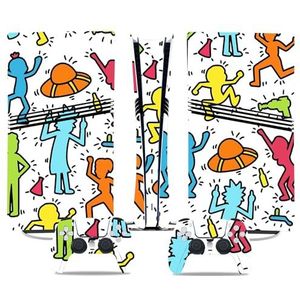 Voor PS5 PRO Skin Digital Edition Console En Controller Vinyl Cover Skins Wraps Krasbestendig, Compatibel Met Voor PS5 Digital Edition Pro 09076 Geen Schuimvorming Bubbelvrij