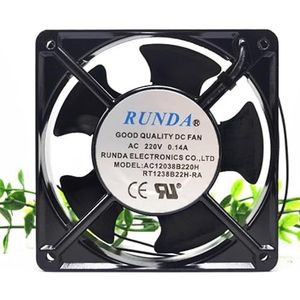 AC12038B220H AC220V 0.14A 120 * 120 * 38MM 12CM Kast Koelventilator