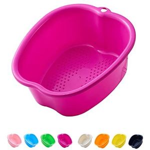 AXLOFO - Grote Voetenbad - Paars - Stabiel Kunststof Voetbadje - Massage Pedicure