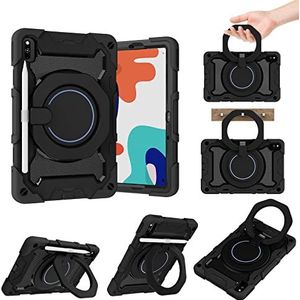 Tablet PC-hoes Kinderhoes Compatible with Huawei MatePad 10,4 inch hoes, Compatible with Huawei Honor V6/V7, 360° draaibare handgreep Stand Case Drie-in-een breukvaste schaal, valbestendig, schouderri