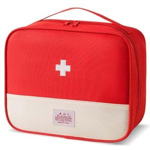 Disnace Medicijntas voor reizen, draagbare mini-EHBO-kit, lege EHBO-kit, lege medische kits, lege tas, mini-EHBO-tas voor op reis, medicijnopbergtas voor camping en thuis EHBO-kits