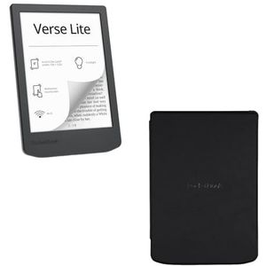 PocketBook Verse Lite E-reader BUNDLE met Frontlight + Beschermhoes – 6"" E Ink Carta™ Touchscreen, Wi-Fi, Auto-Wake, EPUB PDF DRM, Lichtgewicht, Lange Batterijduur, Ideaal voor Onderweg