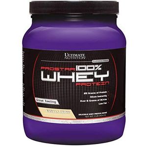 Ultimate Nutrition Prostar Whey Protein Powder, Low Carb Protein Shake with Bcaas, Blend of Whey Protein Isolate Concentrate and Peptides, 25 Grams of Protein, Keto Friendly, 1 Pound, Vanilla Crème