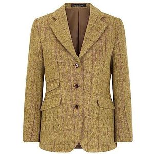 Walker and Hawkes Mayland - Country blazer voor dames - jasje - klassiek - tweed - Licht sage - EU 42 (UK 14)