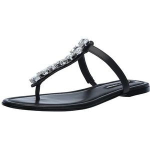 Steve Madden Jessica Rich Gemma Platte sandaal voor dames, Zwart Multi, 39 EU