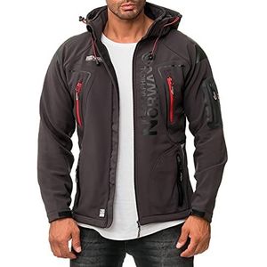 Geographical Norway Heren jas Softshell Outdoor Bans productie, donkergrijs - 03, L