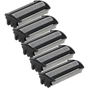 vhbw 5 x vervangende scheerhoofden compatibel met Philips BodyGroom S3000 BG30xx, BG3010 elektrisch scheerapparaat, zwart/zilver