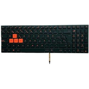 YGUWZ GL502 SP Toetsenbord Compatibel Met GL502V GL502VM GL502VS GL502VT GL502VY GL702 GL702ZC GL702VM V156230AK1 Backlit (Spaanse Backlit)