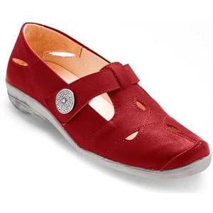Pediconfort - Salomés met klittenbandsluiting - VROUW, Rood, 36 EU