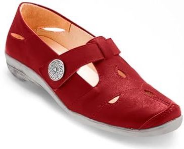 Pediconfort - Salomés met klittenbandsluiting - VROUW, Rood, 36 EU