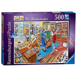 Ravensburger Happy Days at Work No.18 The Haberdasher 500 Piece Jigsaw Puzzle for Adults and Kids Age 10 and Up