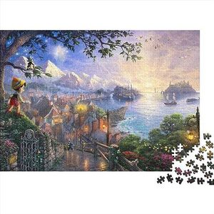 Fairytale World legpuzzels voor volwassenen, stuk legpuzzels leren, educatieve speelgoedzagen voor volwassenen, uitdagende familiespellen als kerst- en verjaardagscadeaus, 500 stuks (52 x 38 cm)