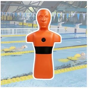 Waterreddingspop For Het Voorkomen Van Verdrinking, Zwembad-/strand- En Riviersimulaties Met Drie In- Uitlaatpoorten, Trainingsuitrusting For Zwembadredding(Orange)