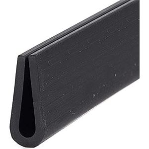 kanaal rand trim rubberen rand, Rubberen afdichtingstape tochtstrip kanaalrand 5 meter zwart diverse maten(8Mm*18Mm(Thick 2Mm))