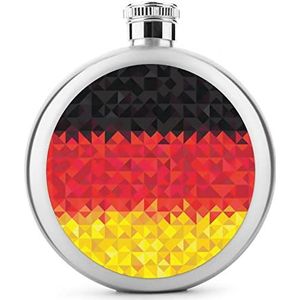 Duitsland geometrische vlag roestvrij staal wijnfles voor mannen vrouwen fles draagbare drank fles voor bruiloft reizen