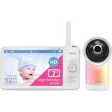 Saro - 7' HD Verstelbare Babyfoon - Wit - Wifi - EU-stekker