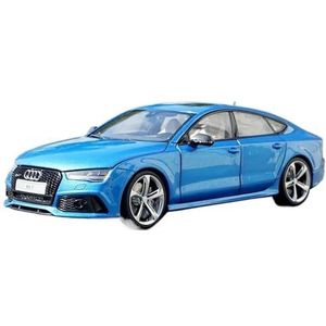 Schaal afgewerkte modelauto Simulatie Schaal 1:18 Voor Audi RS7 2016 Model Auto Metalen Spuitgieten Speelgoed Statische Display Miniatuurreplica-auto (Color : Blue)