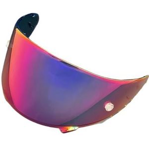 Motorhelm vizier lens, Helmvizier, vervangend vizier for gezichtsscherm for SHOEI RF-1200 CWR-1 NXR X-Spirit Z7 X-14 helmvizier Uv-Cut (basis)(Revo Purple Gold-day Use Only)
