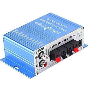 Annadue 4 Kanalen Mini Digitale Auto Auto Stereo Versterker, Geluidsmodus Audio Muziekspeler, voor USB MP3 FM SD DVD(blue)