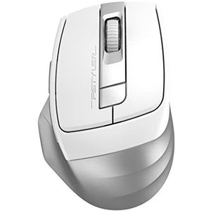 A4 Tech FB35C draadloze muis, Bluetooth, 2,4 GHz, Nano Optic, 2400 DPI, oplaadbaar, wit, standaard